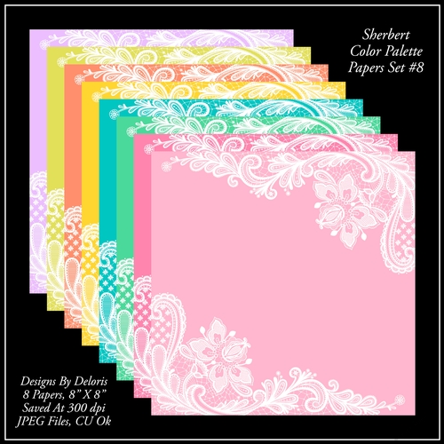 Paper Pack 8 - Sherbert Color Palette