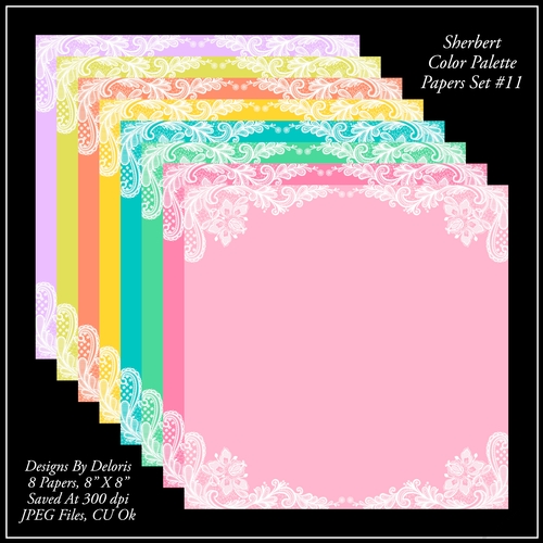 Paper Pack 11 - Sherbert Color Palette