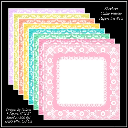 Paper Pack 12 - Sherbert Color Palette