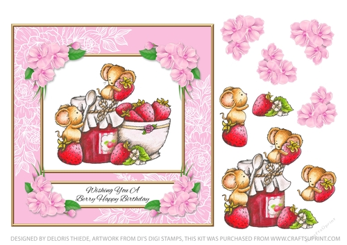 Cute Critters - Berry Happy Birthday