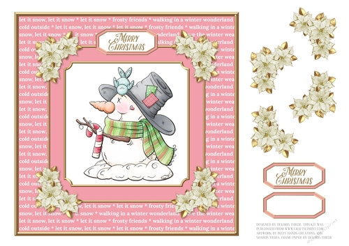 Cute Little Snowman - Pink