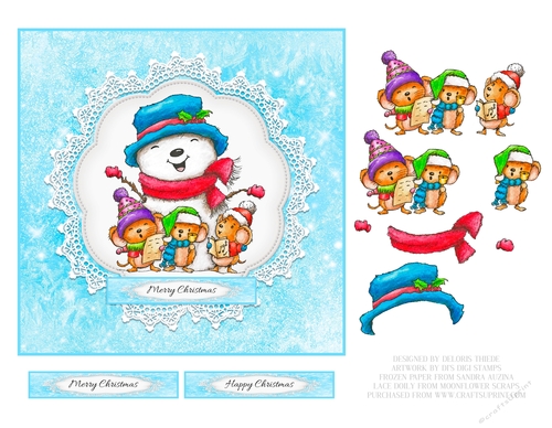 Cute Critters Holiday Topper #6