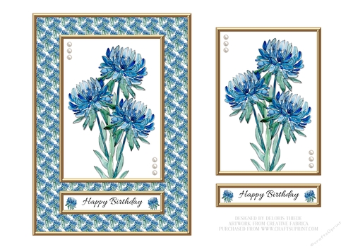 Lovely Floral Birthday Topper