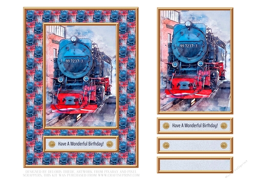 Steam Train Topper #2 