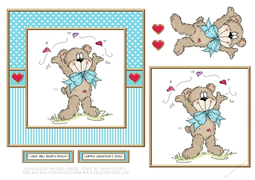 I Love You Beary Much - Blue