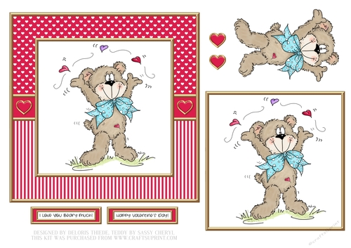 I Love You Beary Much - Red