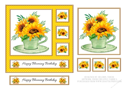 Happy Blooming Birthday - Yellow