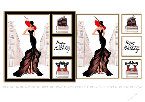 Lovely Lady Birthday - Card One
