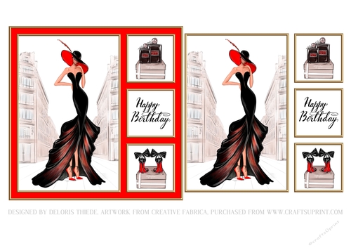 Lovely Lady Birthday - Card Two