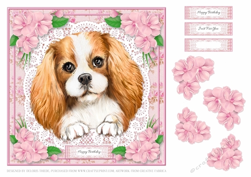 Cute Puppy Birthday Topper #1