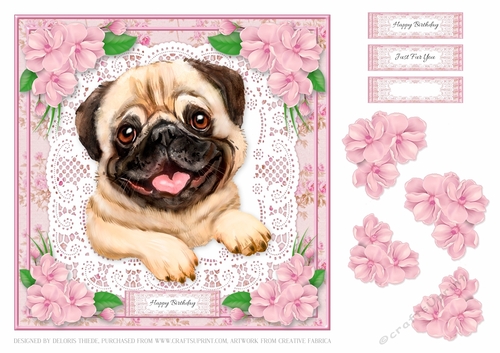 Cute Puppy Birthday Topper #2