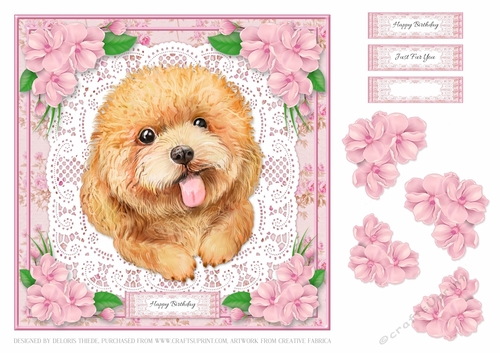 Cute Puppy Birthday Topper #3