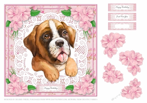 Cute Puppy Birthday Topper #5