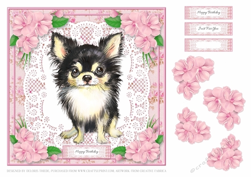Cute Puppy Birthday Topper #6