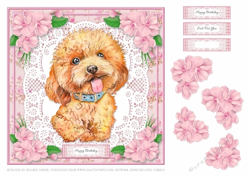 Cute Puppy Birthday Topper #7