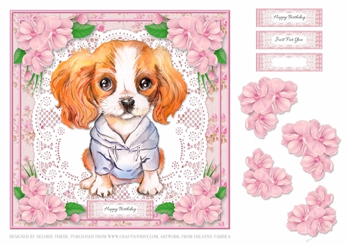Cute Puppy Birthday Topper #8