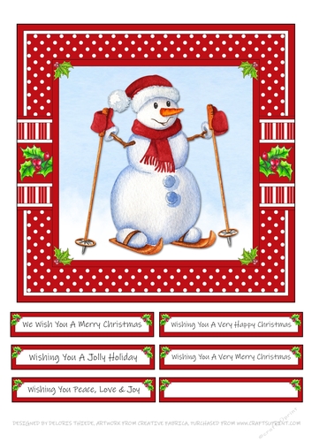 Cute Lil Snowman - Card Two