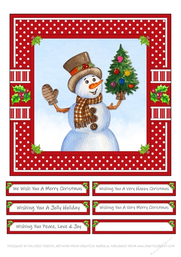 Cute Lil Snowman - Card Three