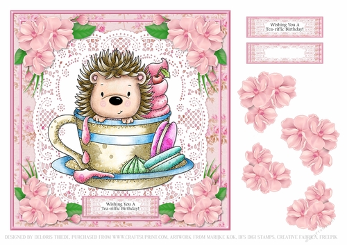 Cute Teacup Hedgie - Birthday