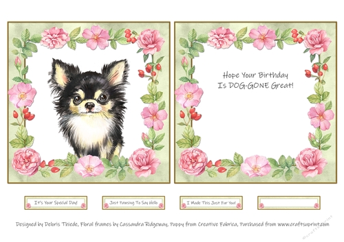 Cute Puppy - Card One