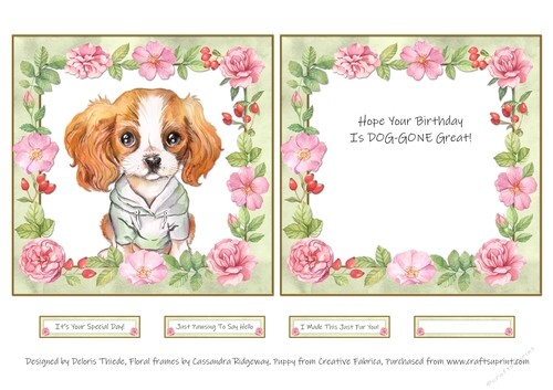 Cute Puppy - Card Two