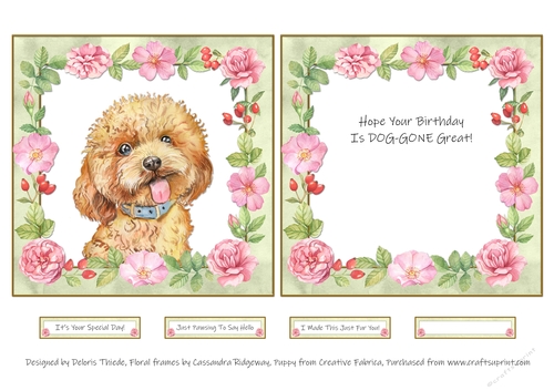 Cute Puppy - Card Three