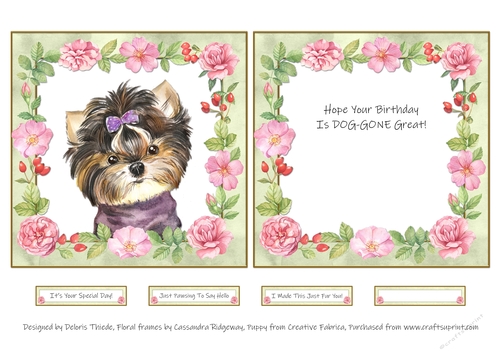 Cute Puppy - Card Four