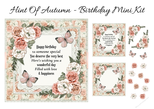 Hint Of Autumn - Birthday Mini Kit