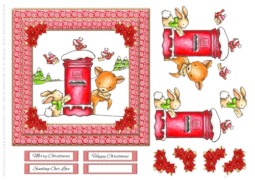 Cute Critters Mailing Letters To Santa