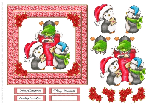 Cute Penguins - Sending Our Love 
