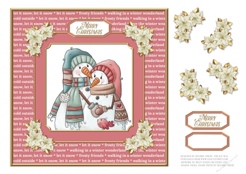Holiday Hugs - Rose Pink