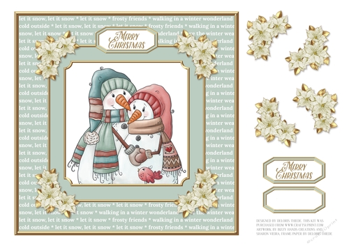 Holiday Hugs - Blue Green