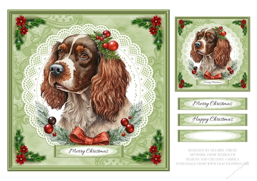 Lovely Spaniel Holiday Topper