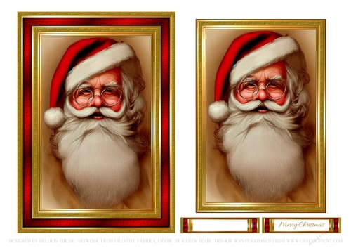 Gorgeous Santa Holiday Topper