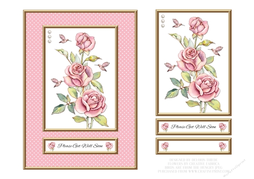 Lovely Roses Get Well Topper - Pink