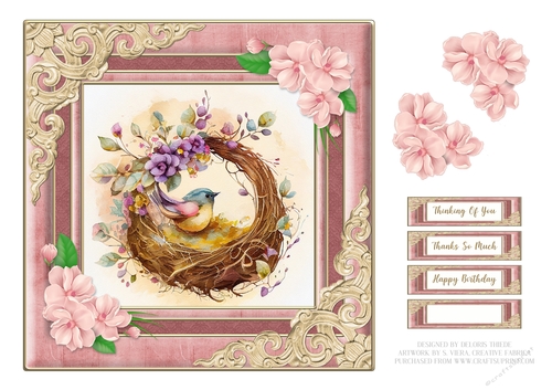 Lovely Birds Nest Topper #1