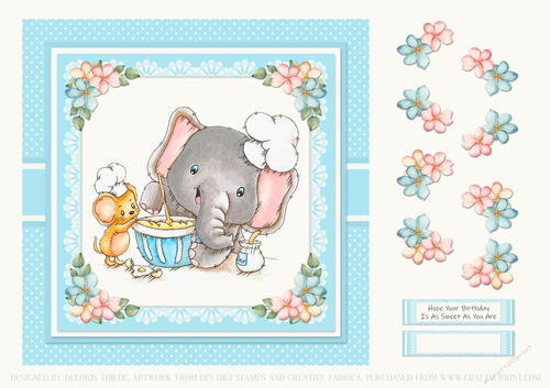 Cute Critters Birthday Topper