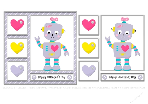 Happy Valentines Day - Robot Card #1