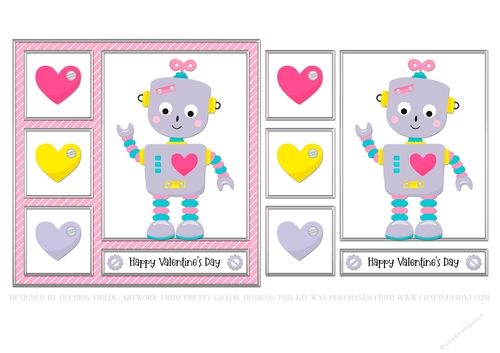 Happy Valentines Day - Robot Card #4