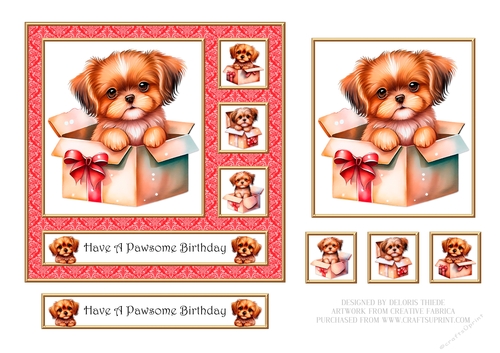 Have A Pawsome Birthday - Card Three