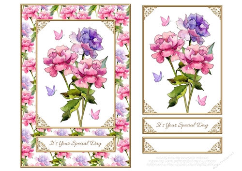 Lovely Peonies - Its Your Special Day Topper