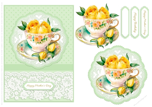 Lovely teacup roses - Mothers Day Or Birthday