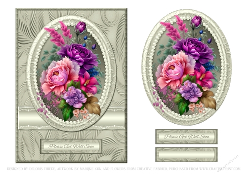 Lovely Floral Get Well Topper - Card Two