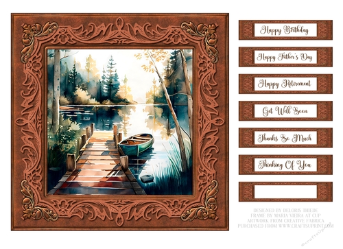 Masculine Card Topper - Card Four