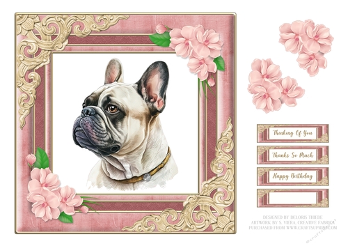 Cute French Bulldog Topper #1