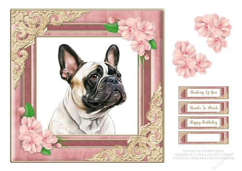 Cute French Bulldog Topper #2