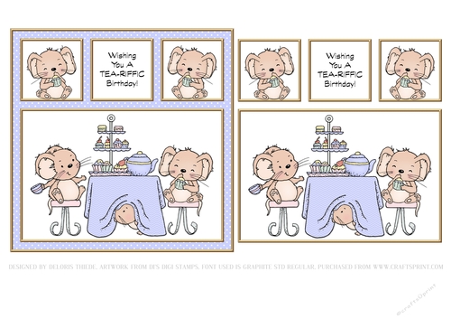 Wishing You A Teariffic Birthday - Card One