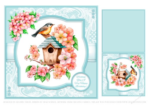 Lovely Floral Birthday Topper Two