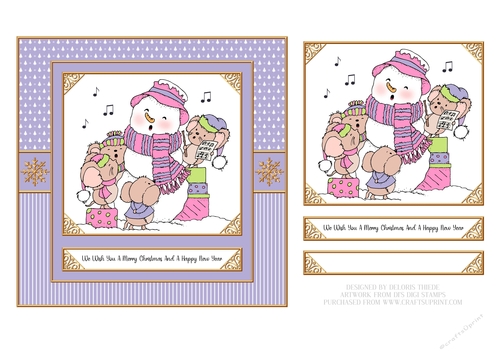 Cute Critters Holiday Topper - Card Two