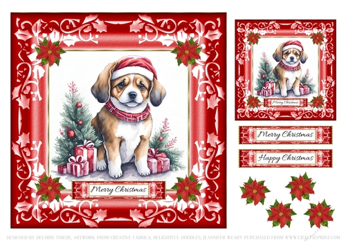 Cute Puppy Holiday Topper